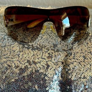 White and gold Armani exchange sunglasses